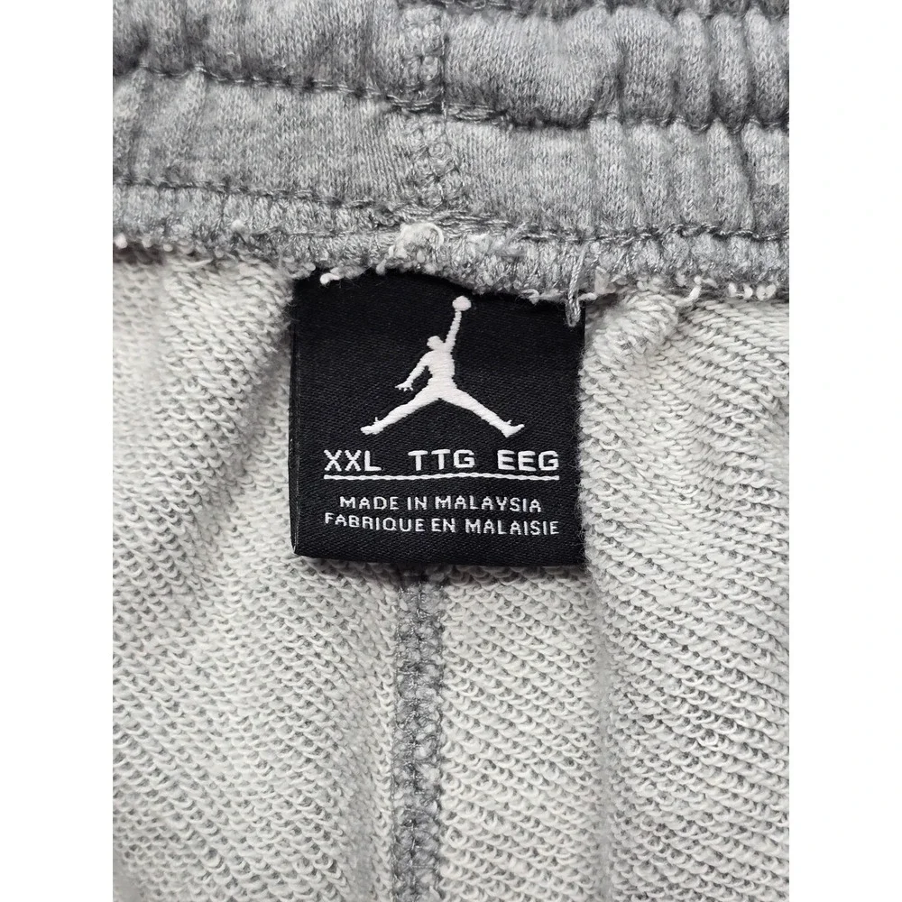 Jordan Mens XXL Gray Fleece Sweat Shorts Jumpman Logo Athletic Streetwear